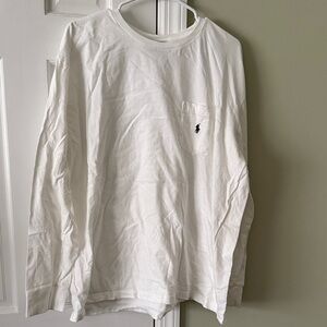 Ralph Lauren White Long Sleeve Tee